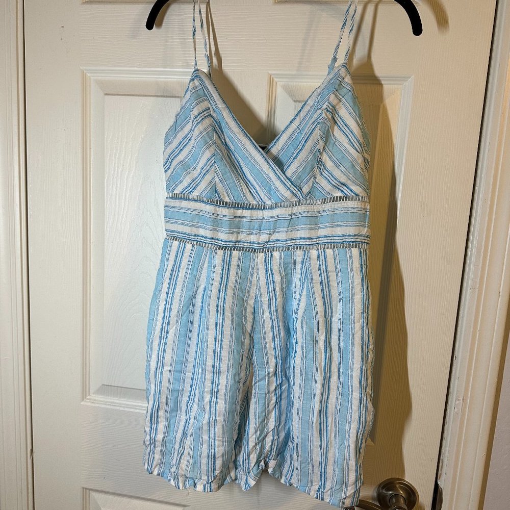 Blue Stripped Romper